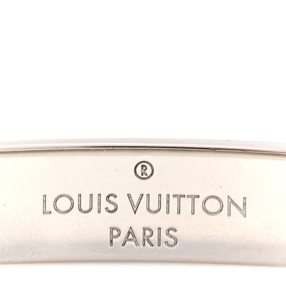 Louis Vuitton Palladium Monogram Nanogram Cuff S Silver 4 of 5