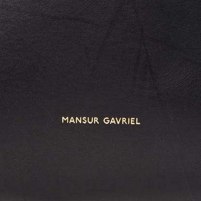 Mansur Gavriel Vegetable Tanned Calfskin Bucket Bag Black Flamma 7 of 20