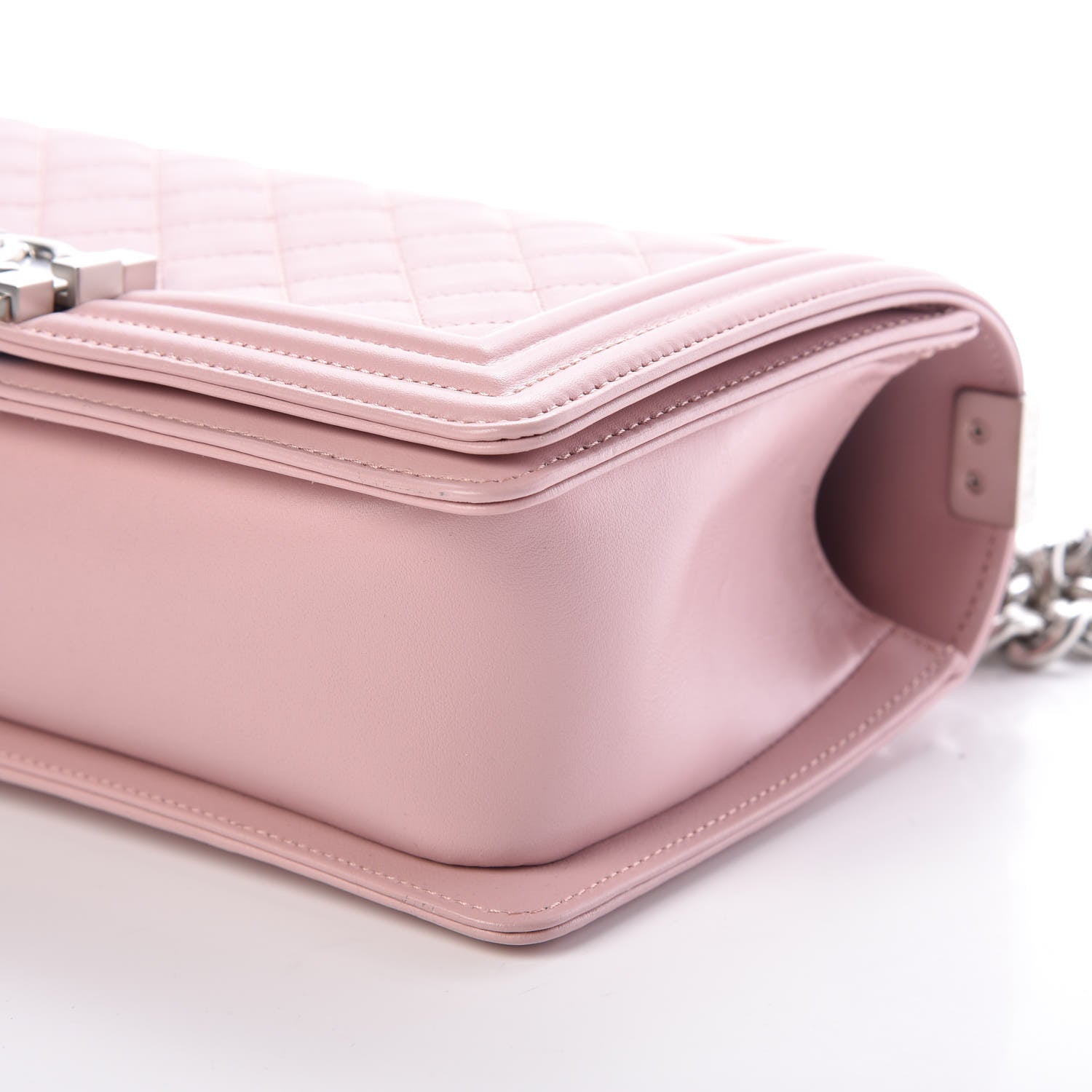 Chanel Calfskin Quilted Medium Boy Flap Light Pink 9 of 10