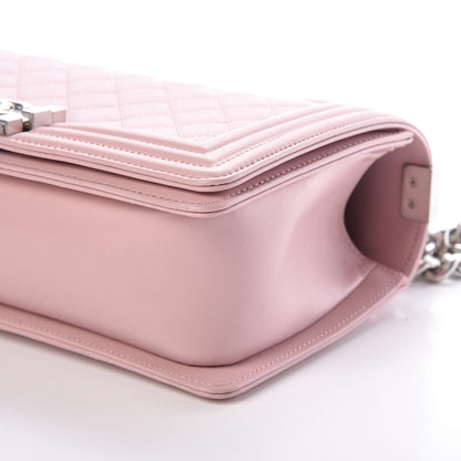 Chanel Calfskin Quilted Medium Boy Flap Light Pink 9 of 10