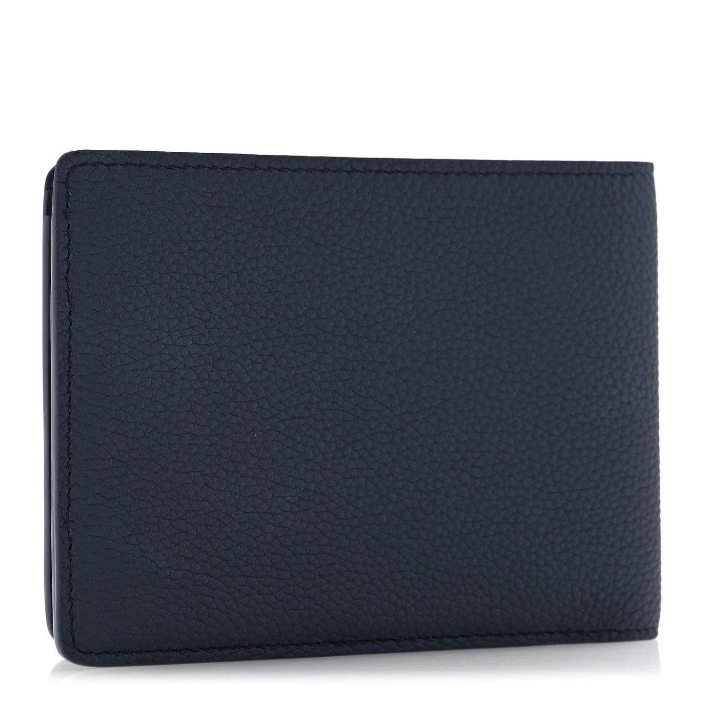 Grained Calfskin Multiple Wallet Navy
