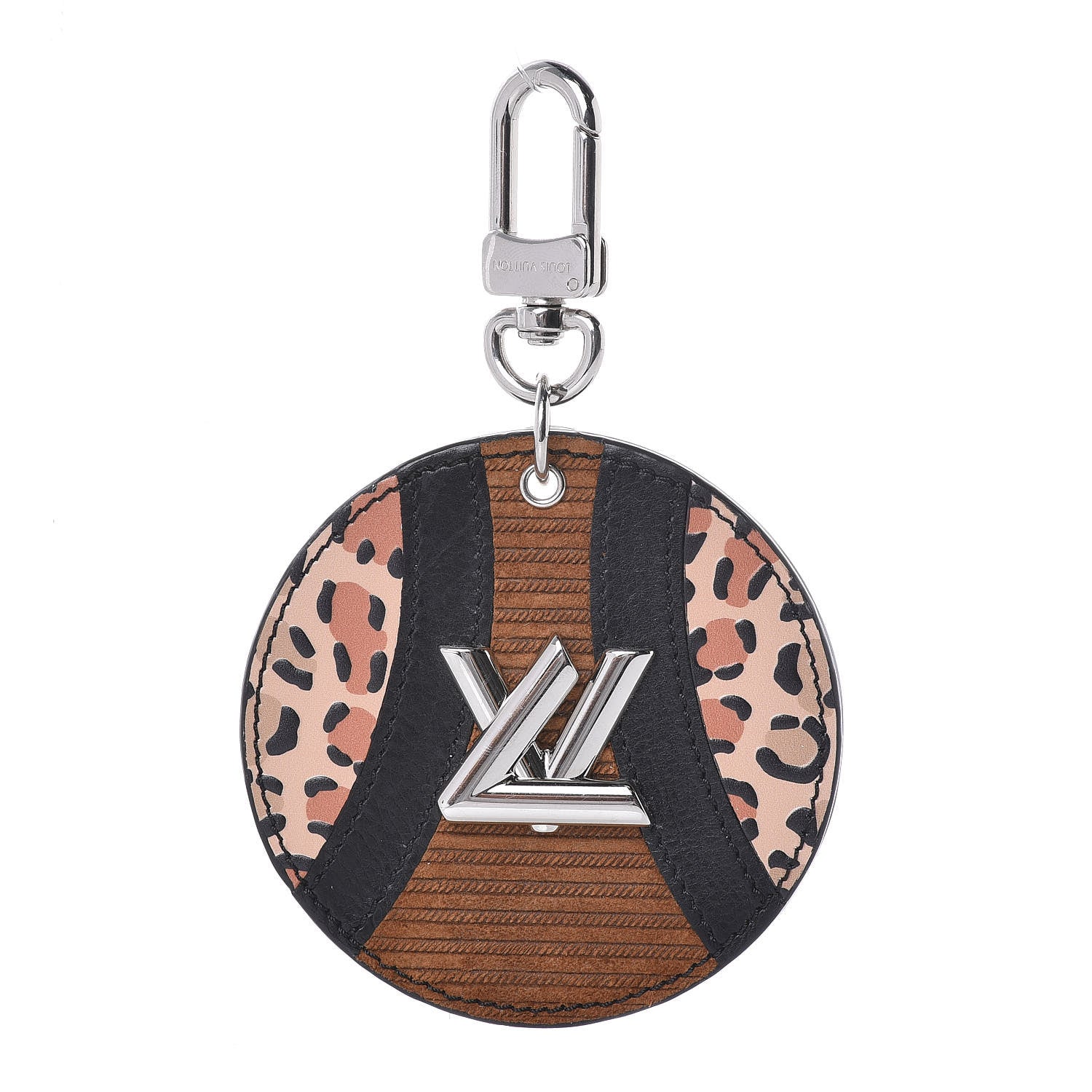 Louis Vuitton Monogram Corduroy Patchwork Bag Charm Key Ring 1 of 4