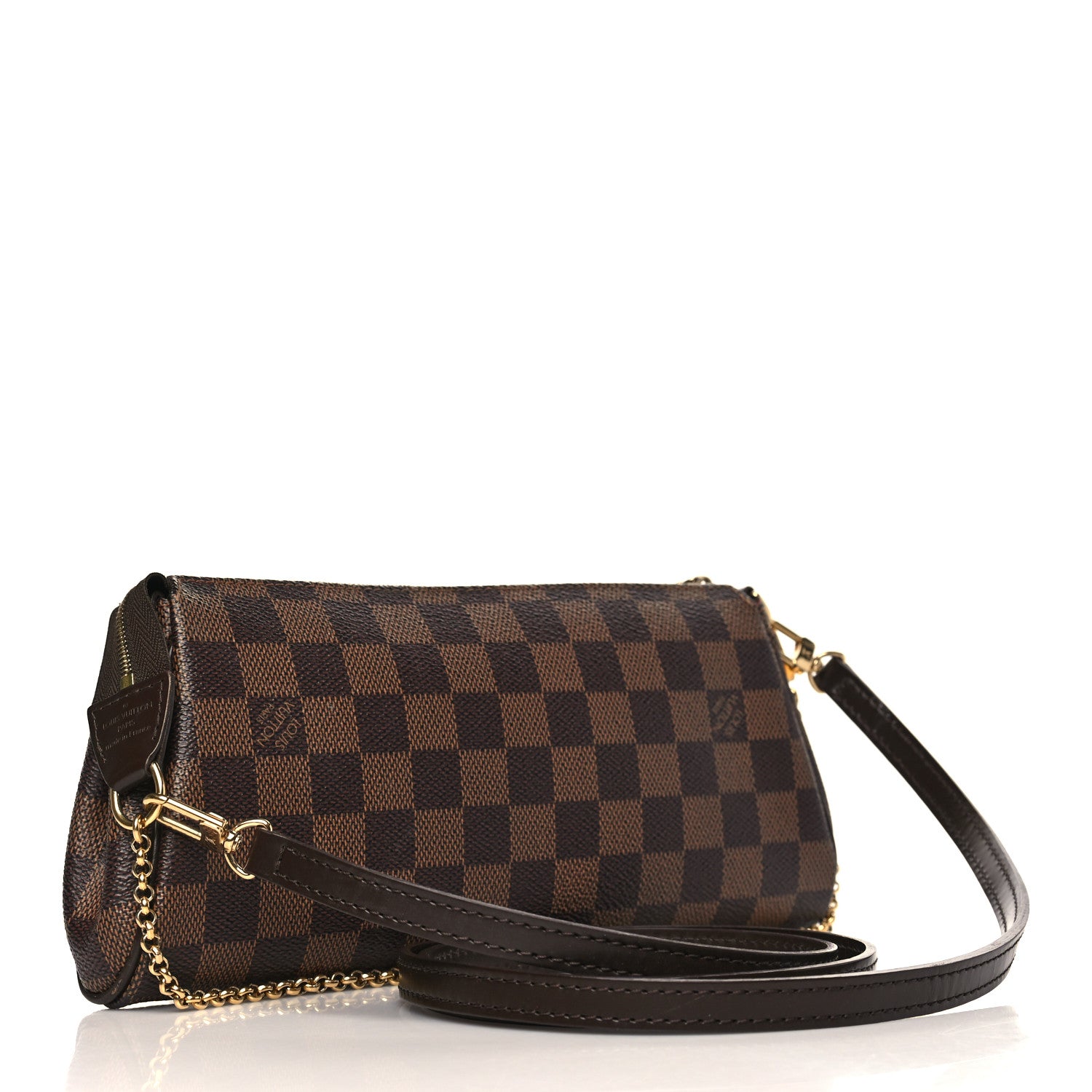 Louis Vuitton Damier Ebene Eva Clutch 3 of 8