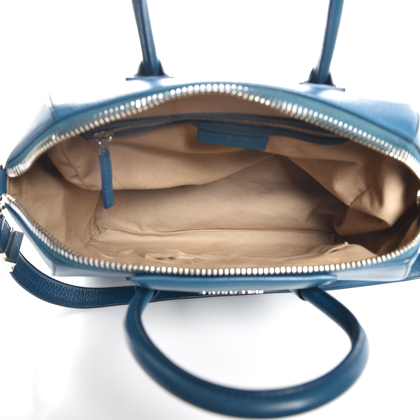 Sugar Goatskin Medium Antigona Petrol Blue