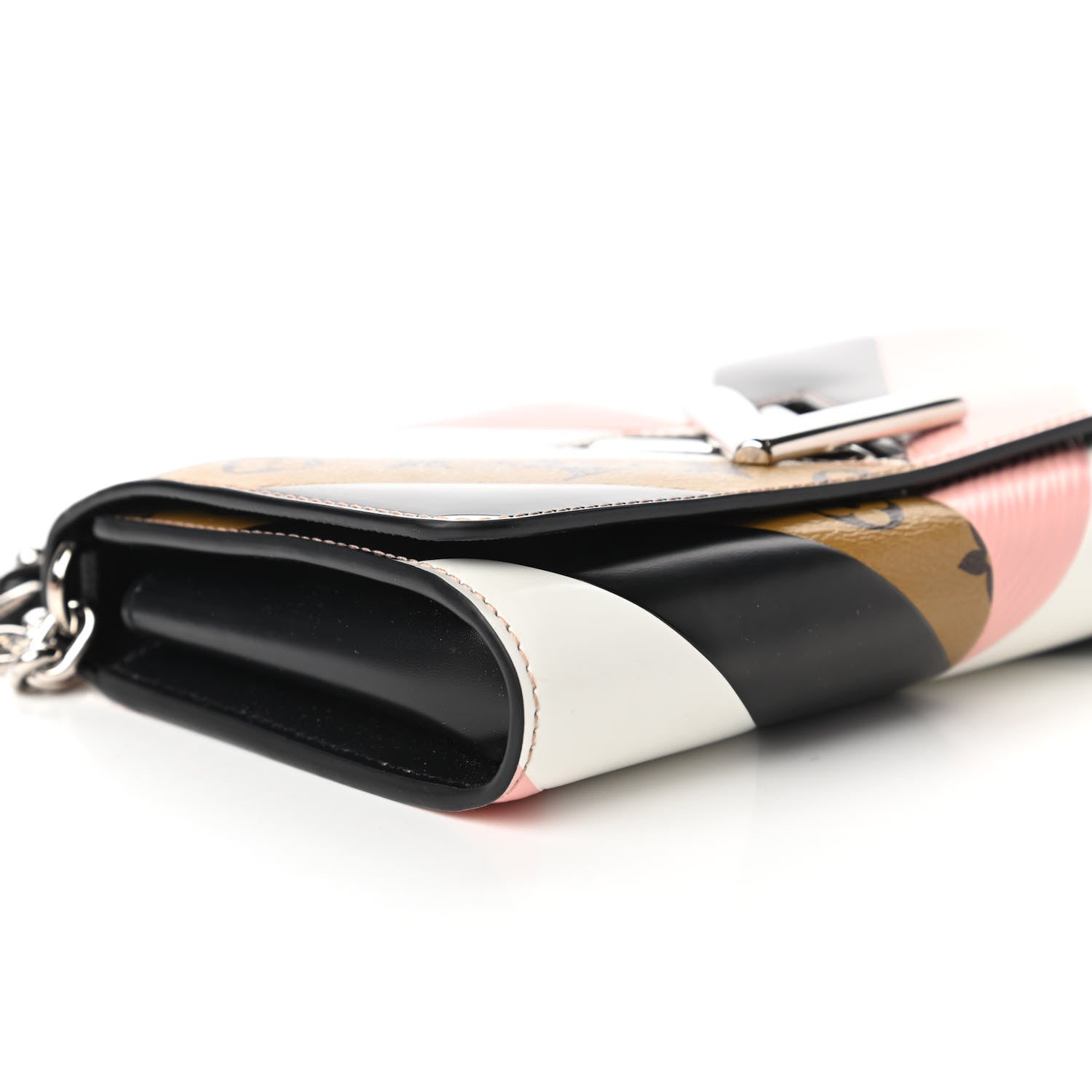 Louis Vuitton Epi Reverse Monogram Twist Chain Wallet Rose Ballerine 6 of 11