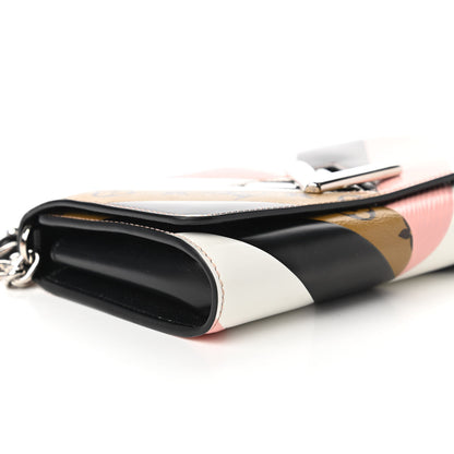 Louis Vuitton Epi Reverse Monogram Twist Chain Wallet Rose Ballerine 6 of 11