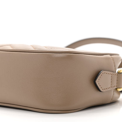 Gucci Calfskin Matelasse Mini GG Marmont Chain Shoulder Bag Porcelain Rose 11 of 11