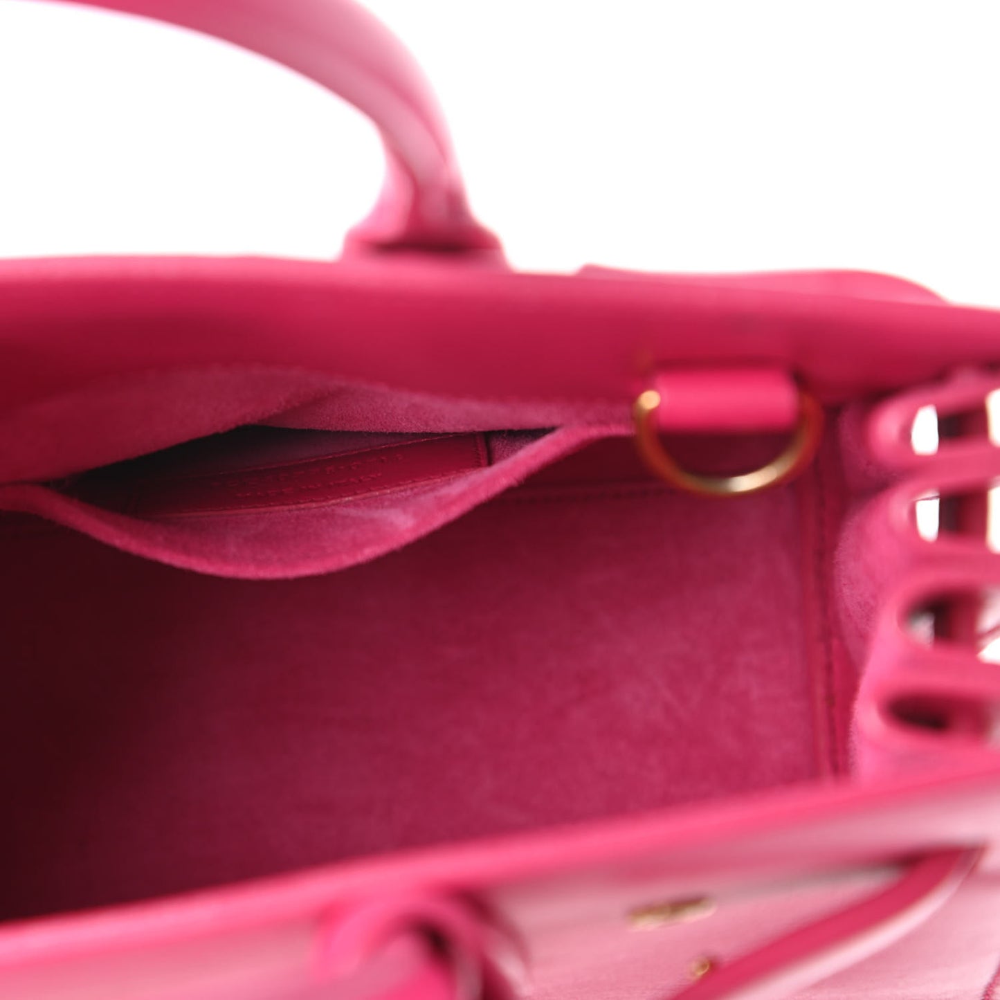 Calfskin Nano Sac De Jour Lipstick Fuchsia
