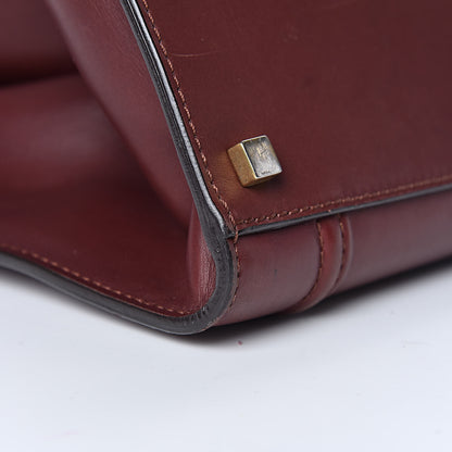 Celine Natural Calfskin Medium Phantom Luggage Burgundy 12 of 21