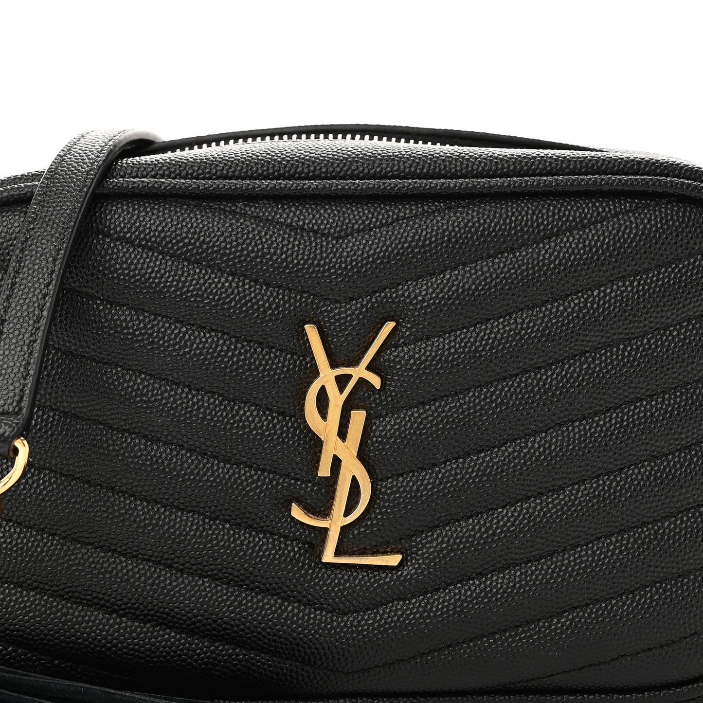 Grain De Poudre Matelasse Monogram Mini Lou Camera Bag Black