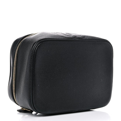 Chanel Caviar CC Vanity Cosmetic Case Black 4 of 16