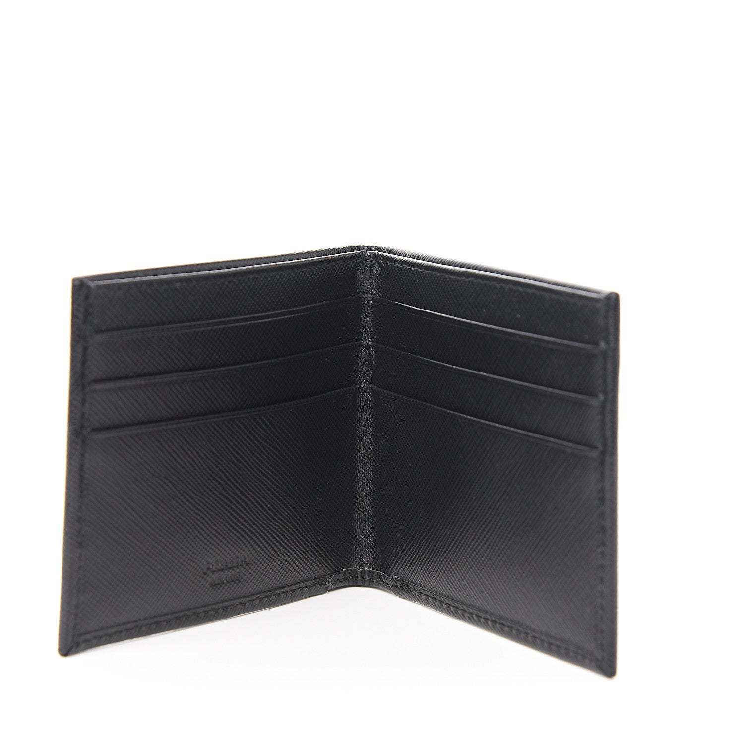 Prada Saffiano Bi-Fold Wallet Black 4 of 6