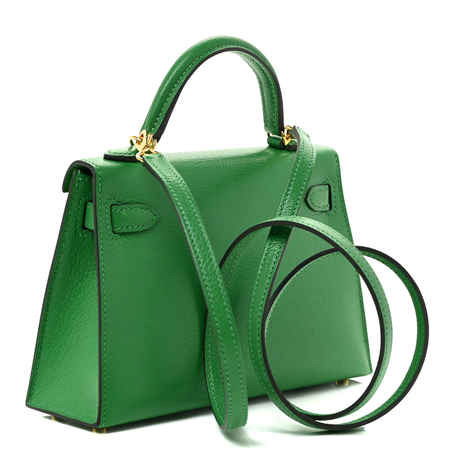 Hermes Chevre Mysore Mini Kelly Sellier 20 Bambou 3 of 13