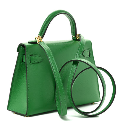 Hermes Chevre Mysore Mini Kelly Sellier 20 Bambou 3 of 13