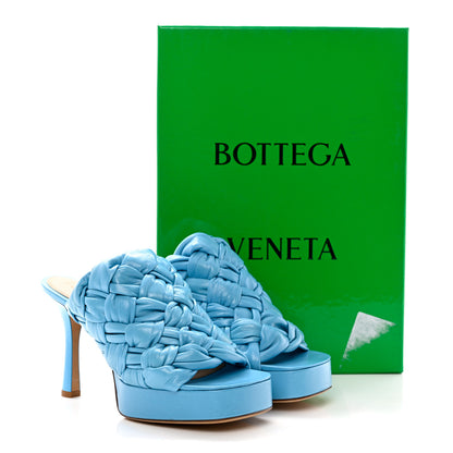 Bottega Veneta Nappa Intreccio The Board Platform Mule Sandals 36.5 Sky Blue 10 of 10