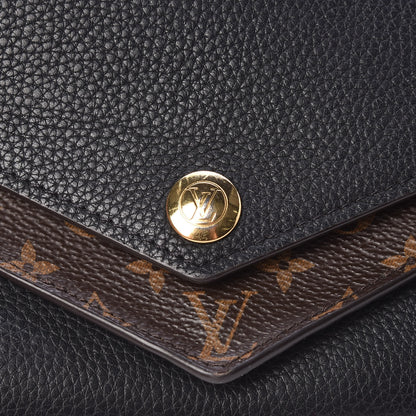 Louis Vuitton Calfskin Double V Wallet Black 9 of 9