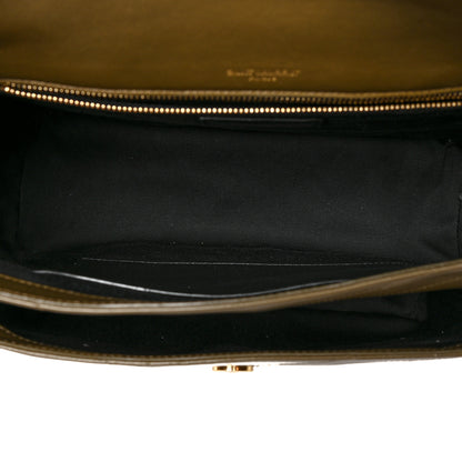 Saint Laurent Lambskin Matelasse Monogram Medium Niki Chain Satchel Seaweed 5 of 11