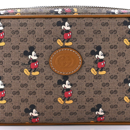 Gucci X DISNEY Mini Vintage GG Supreme Monogram Mickey Mouse Small Belt Bag 85 34 Beige Vintage Sun Oil 10 of 13