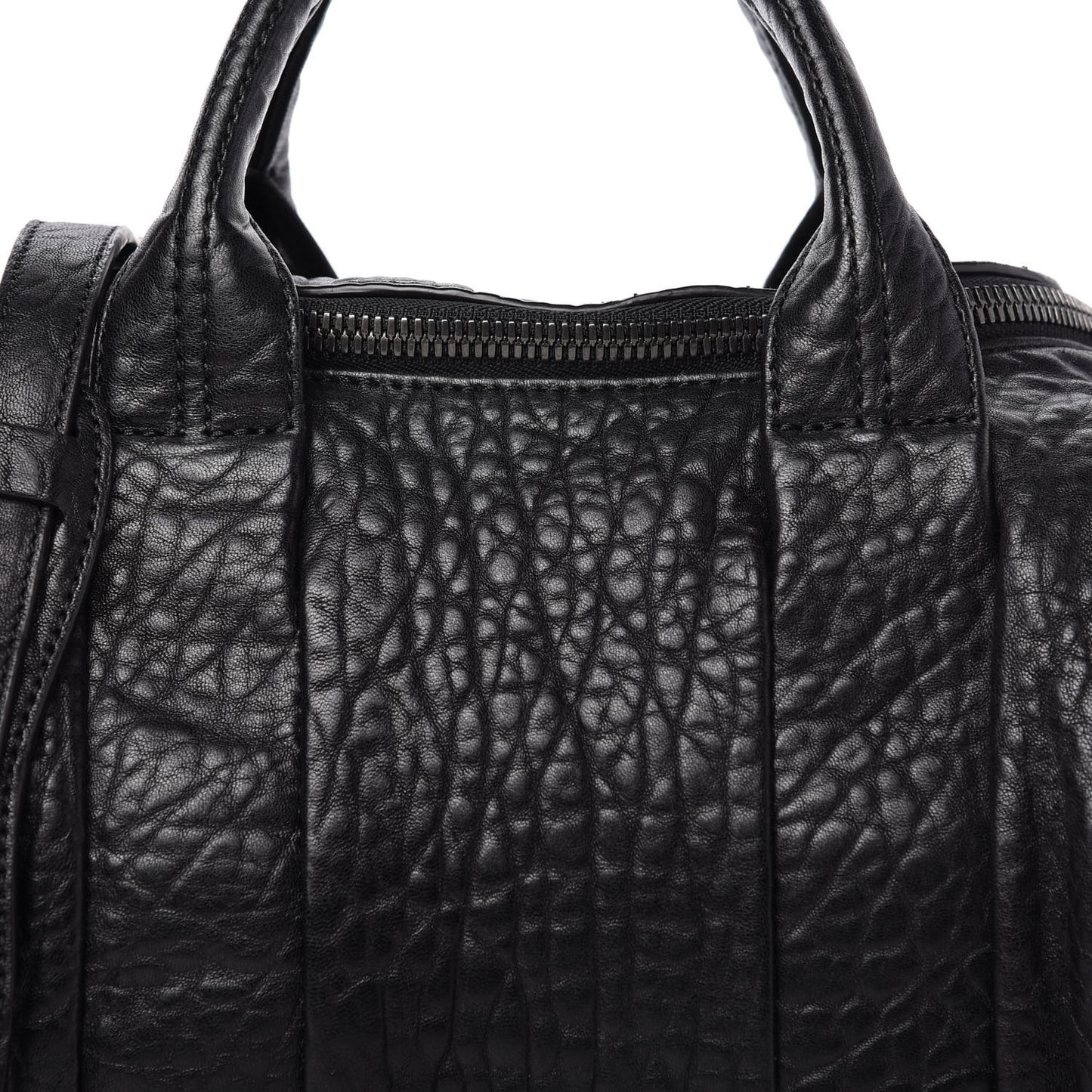Pebbled Lambskin Rockie Rhodium Black Hardware