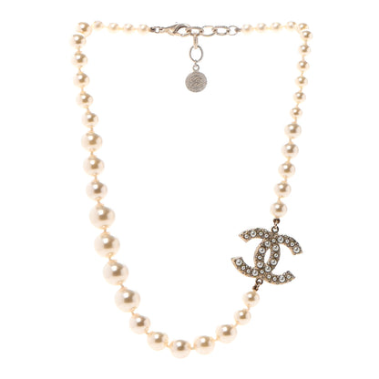 Chanel Pearl CC 100th Anniversary Necklace Light Gold 3 of 6
