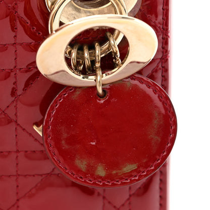 Christian Dior Patent Cannage Mini Lady Dior Red 12 of 12