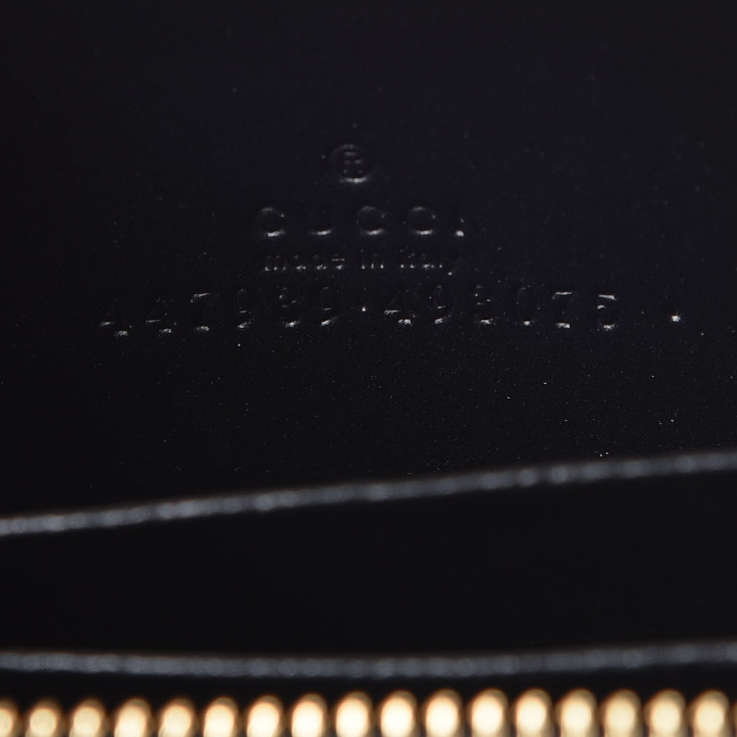 Guccissima Zip Around Card Case Black