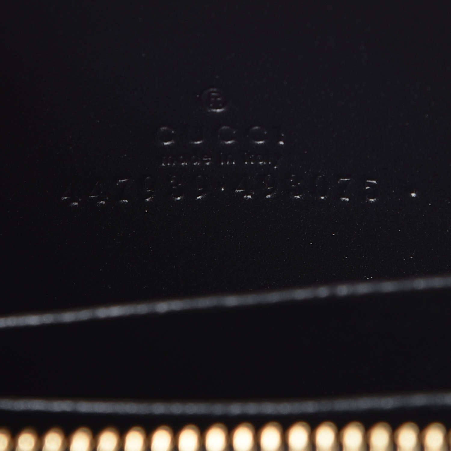 Gucci Guccissima Zip Around Card Case Black 6 of 7