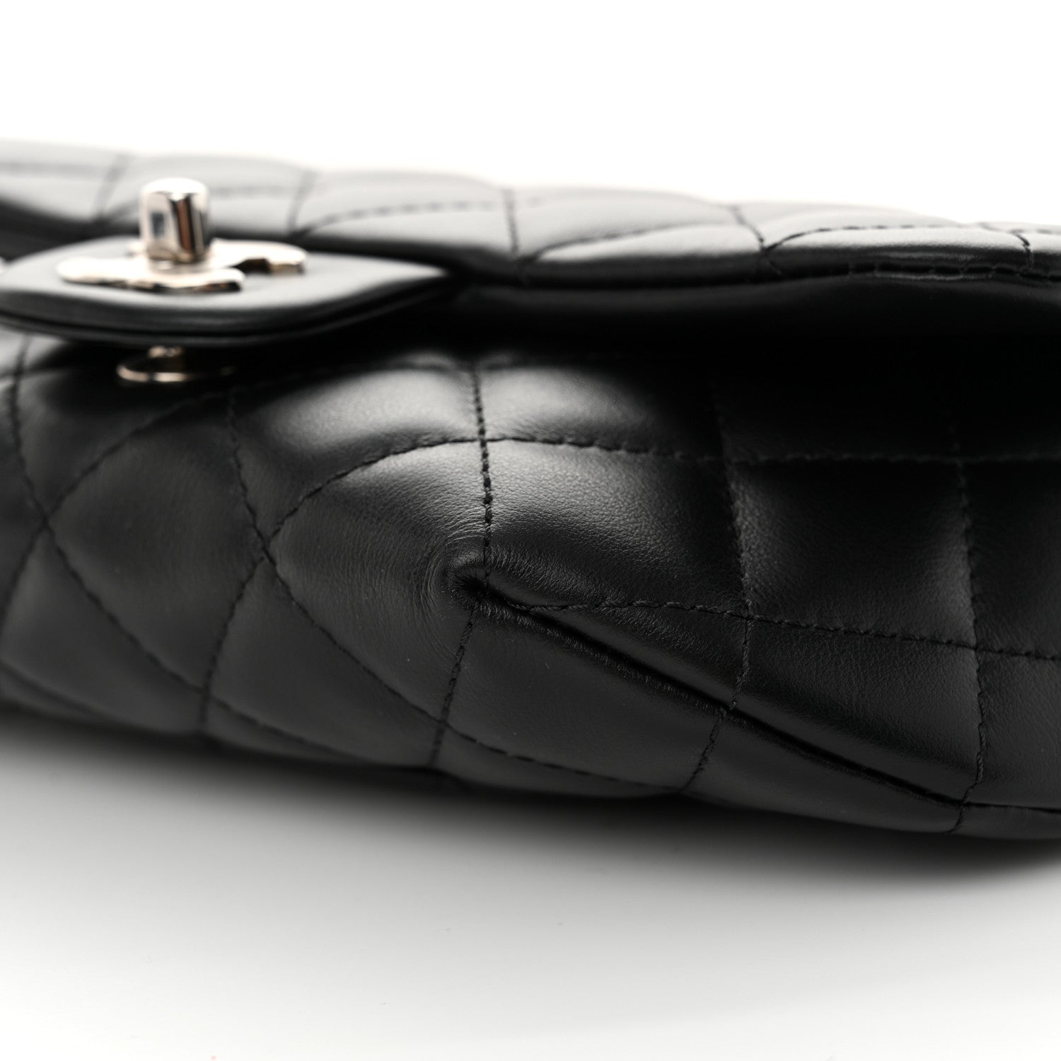 Chanel Calfskin Quilted CC Uniform Flap Belt Bag Black 11 of 11