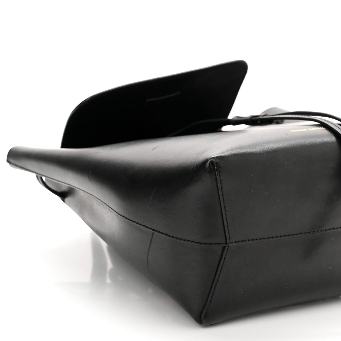 Vegetable Tanned Calfskin Mini Backpack Black Flamma