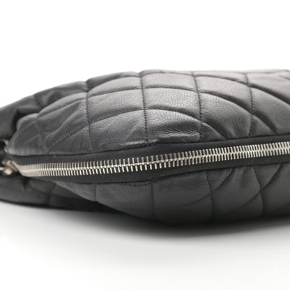 Chanel Caviar Quilted Expandable Zip Shoulder Bag Black 9 of 17