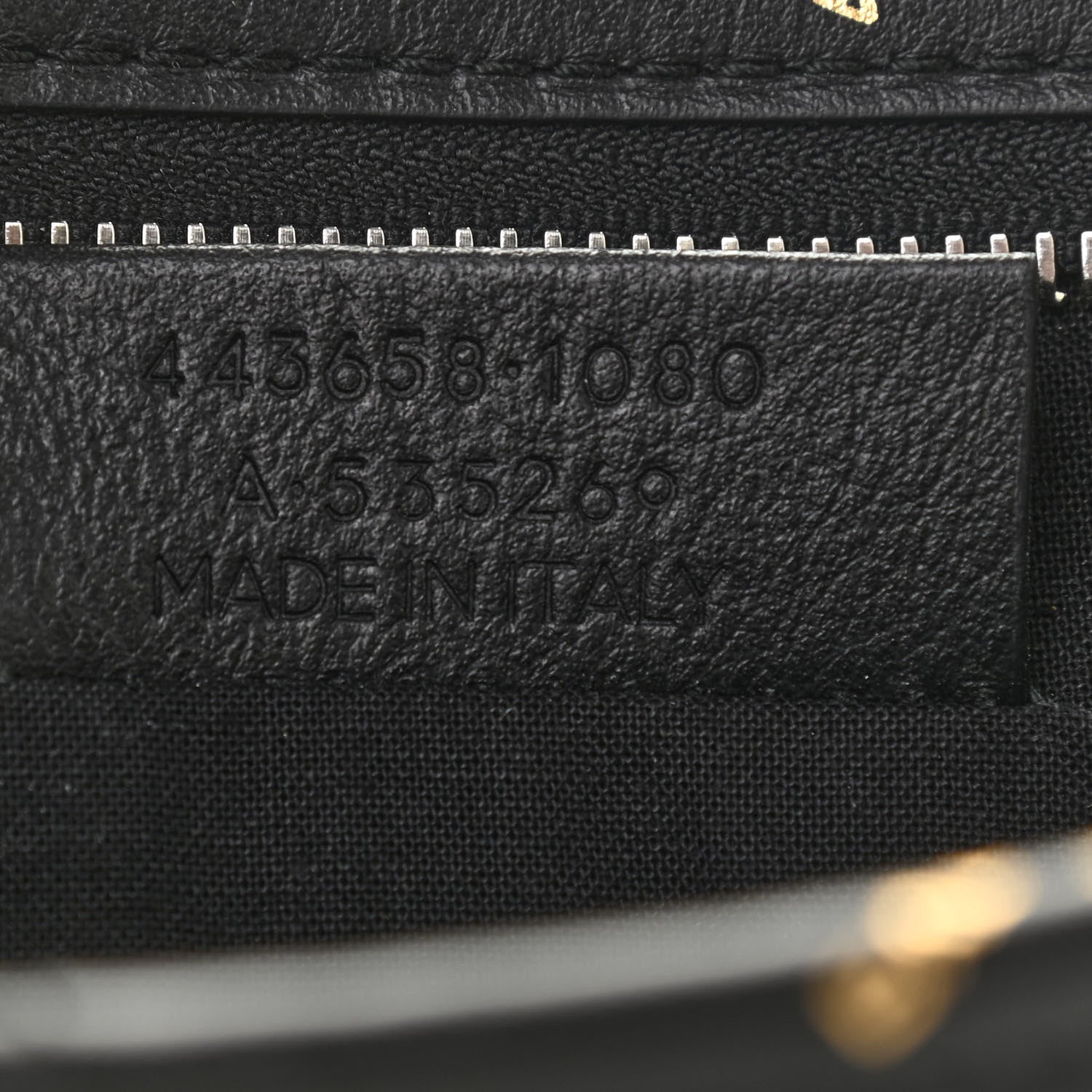 Balenciaga Agneau Allover Logo Pouch Black 9 of 9