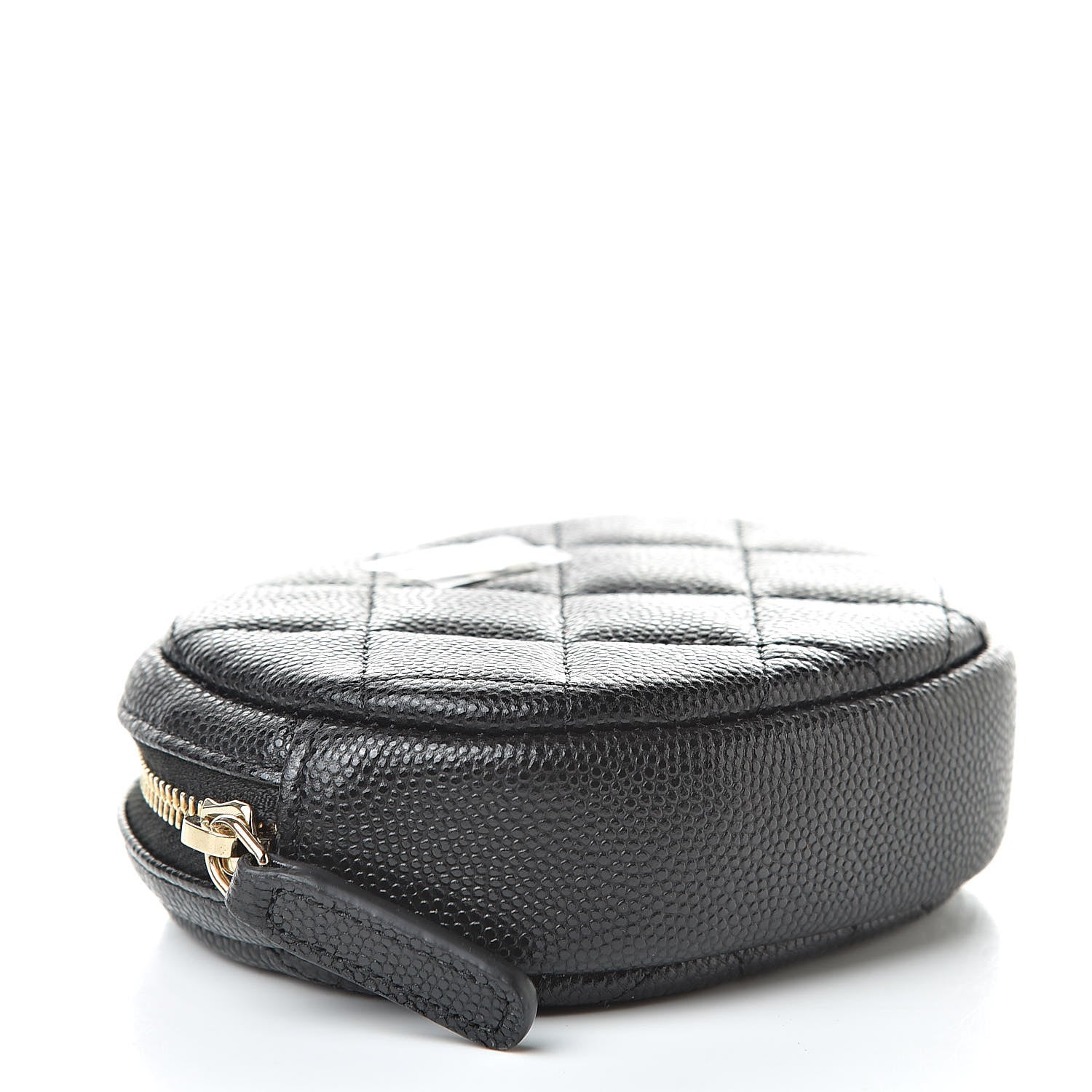Chanel Caviar Quilted Zip Around Classic Coin Purse Black 4 of 8