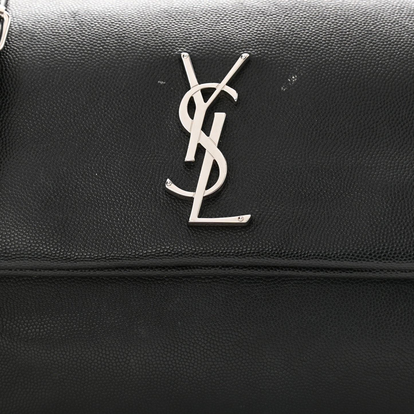 Grain De Poudre Medium West Hollywood Monogram Fold-Over Black