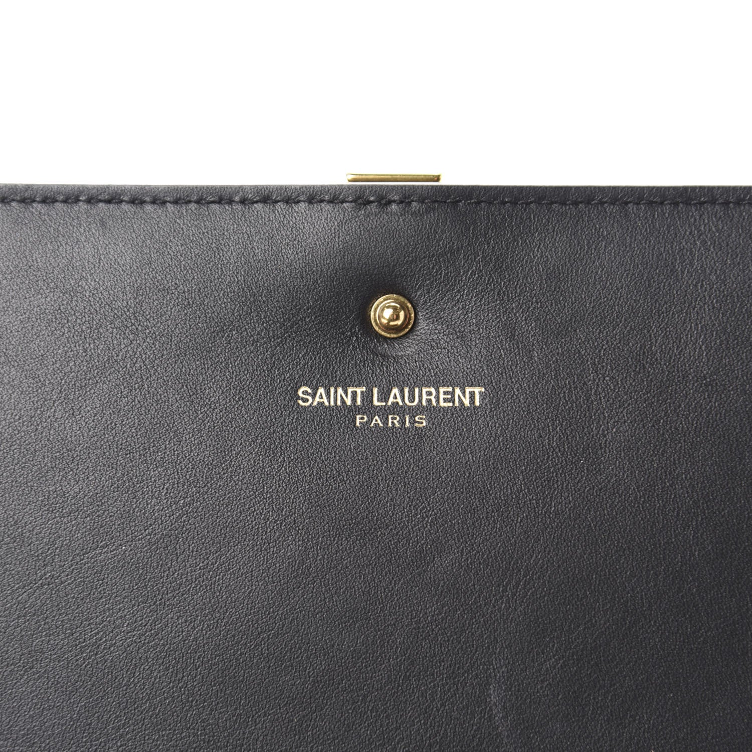 Saint Laurent Calfskin Classic Y Ligne Chain Wallet Black 9 of 11