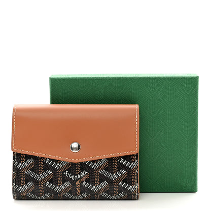 Goyard Goyardine Saint-Gabriel Compact Wallet Black Gold 7 of 7