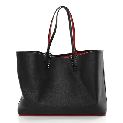 Christian Louboutin Calfskin Spikes East West Cabata Tote Black 3 of 14