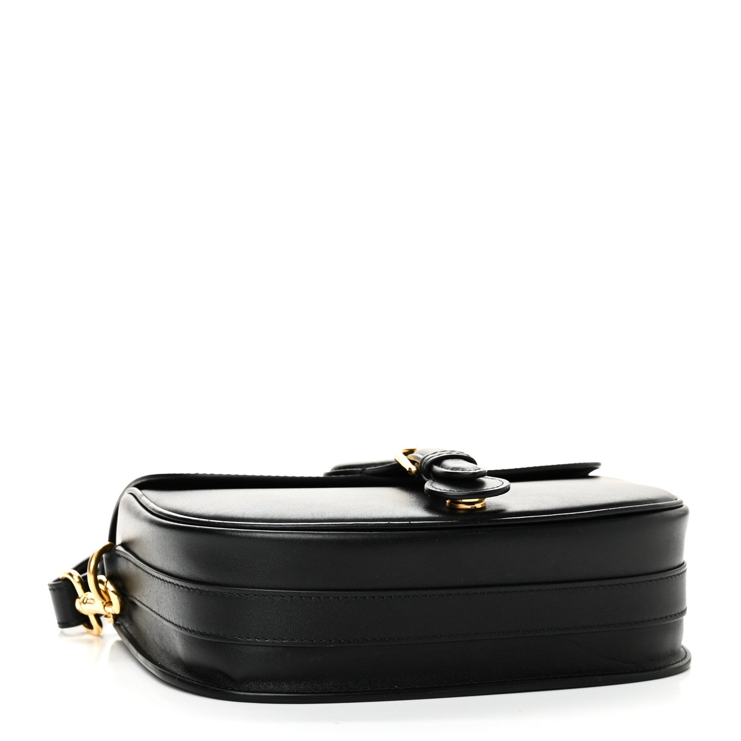 Box Calfskin Medium Bobby Flap Black