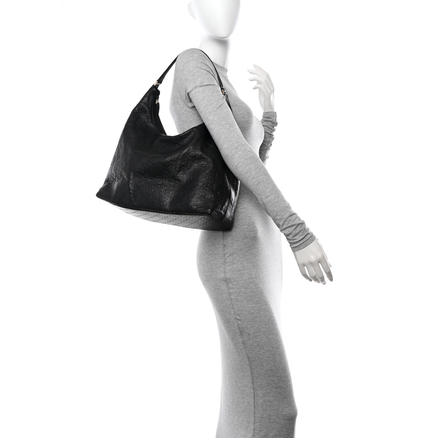 Gucci Guccissima Large Hobo Black 2 of 15
