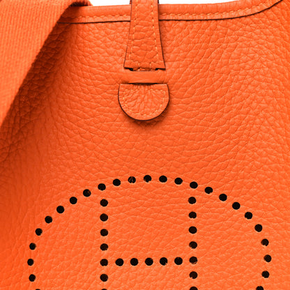 Hermes Taurillon Clemence Evelyne TPM Orange 8 of 11