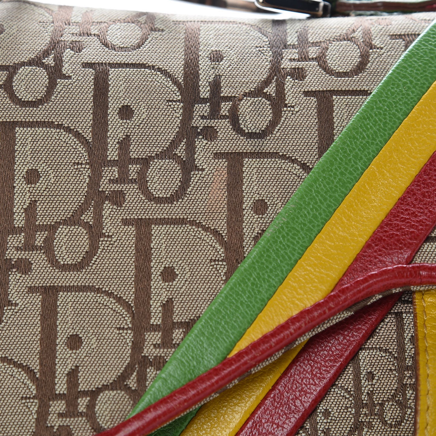 Monogram Rasta Saddle Bag Beige
