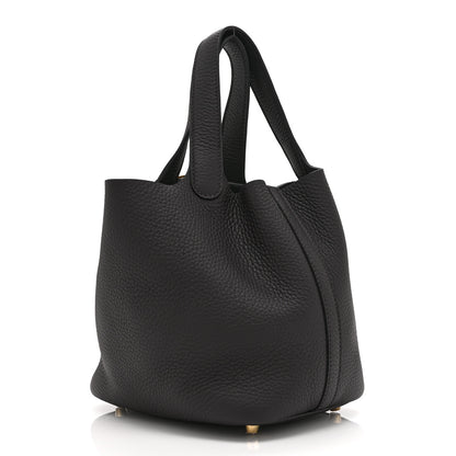 Hermes Taurillon Clemence Picotin Lock 18 PM Prunoir 3 of 10
