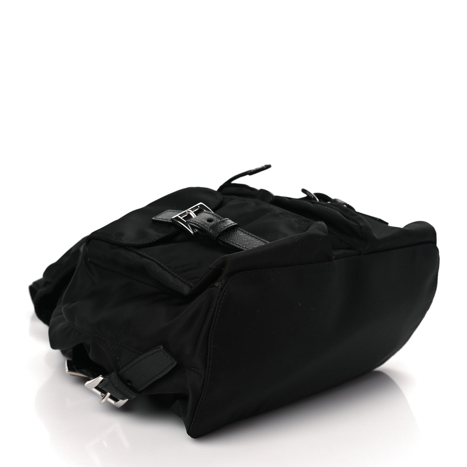 Prada Tessuto Nylon Saffiano Small Backpack Black 3 of 7