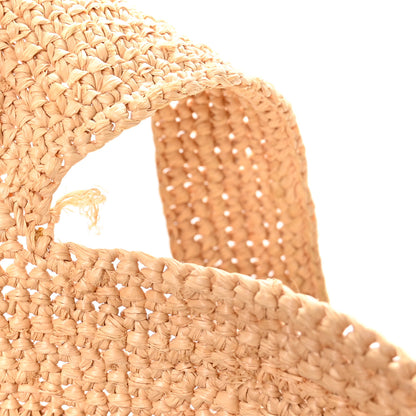Loewe Raffia Paula's Ibiza Large Slit Tote Bag Natural Tan 9 of 10