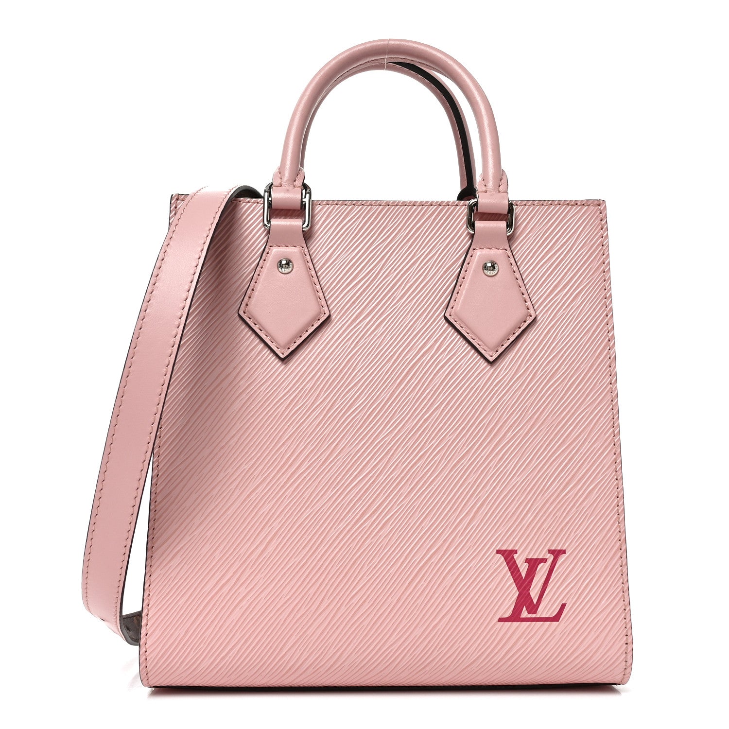 Louis Vuitton Epi Sac Plat BB Rose Ballerine 1 of 8