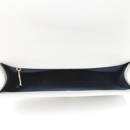 Chanel Lambskin Embossed New Medium Boy Cube Flap White 5 of 13