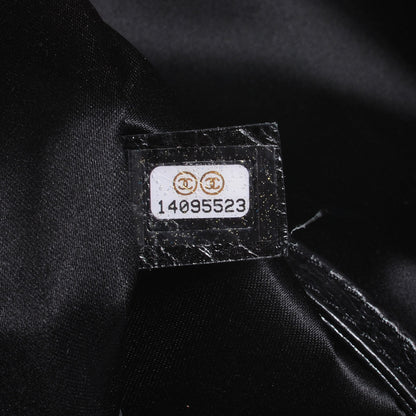 Chanel Glazed Calfskin Large On The Road Tote Black 7 of 7