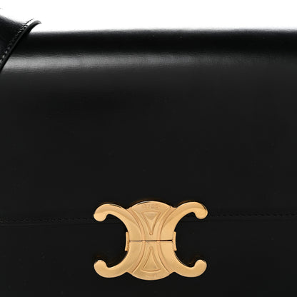Celine Shiny Calfskin Medium Triomphe Black 7 of 13