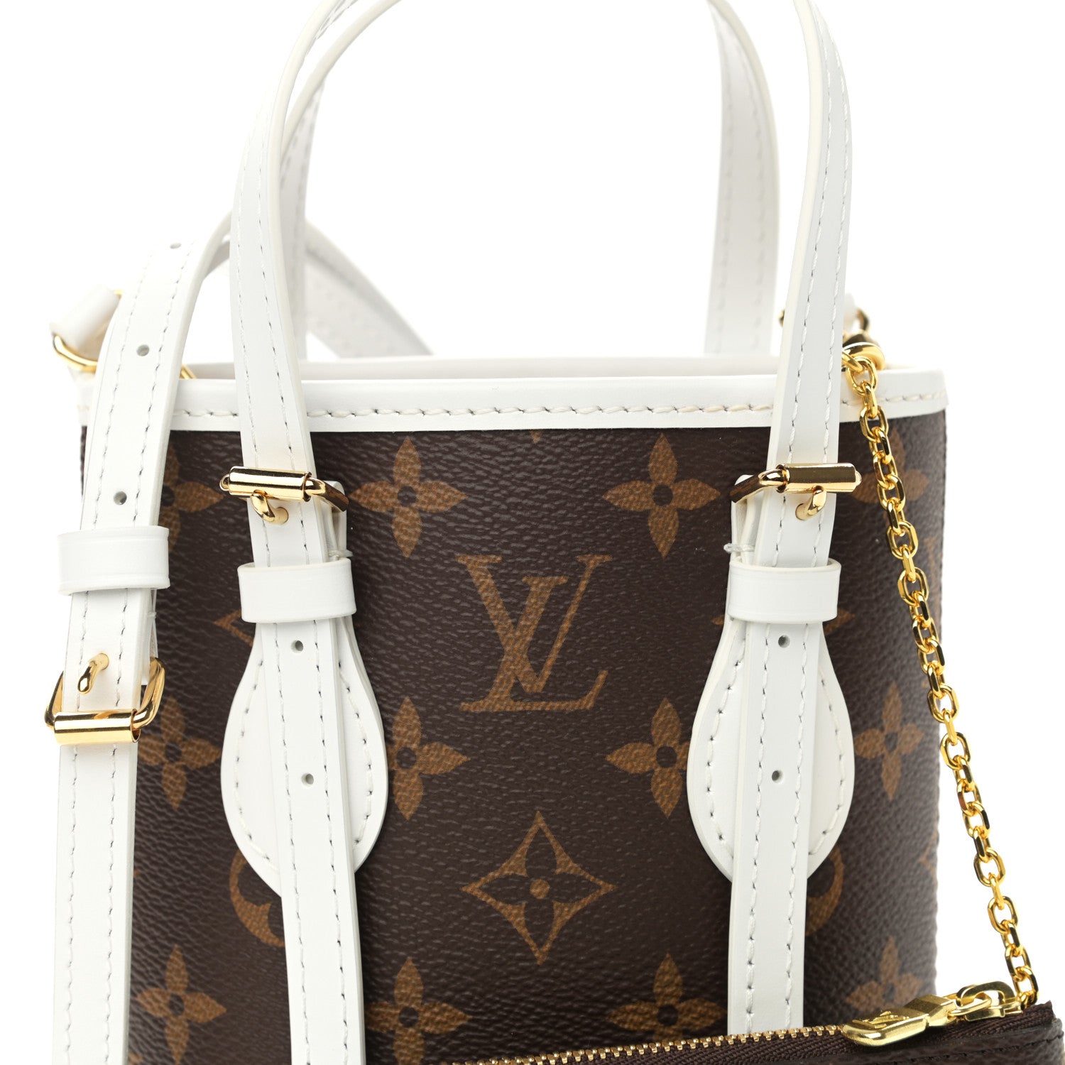Louis Vuitton Monogram LV Match Nano Bucket Bag White 7 of 10