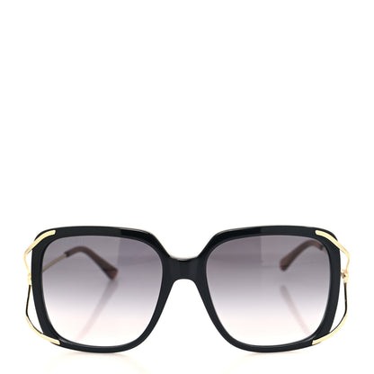 Gucci Acetate Butterfly Sunglasses GG0647S Black White 2 of 8