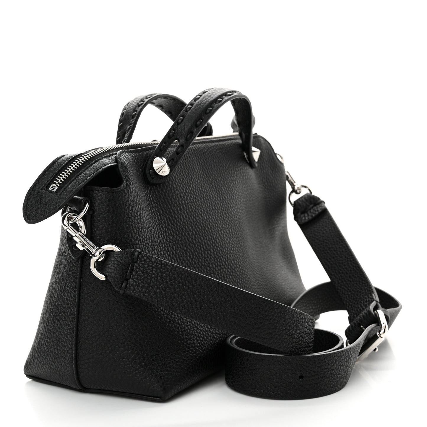 Cuoio Romano Selleria Medium By The Way Boston Bag Black